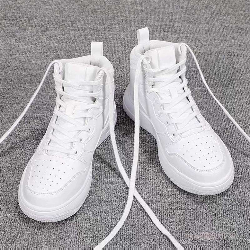 春夏季高帮男鞋新款韩版百搭板鞋男学生潮流鞋子男生休闲小白鞋男