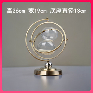 ✅ 019 Globe Hourglass Timer Ornaments Simple Time Glass Creative Hourglass Retro