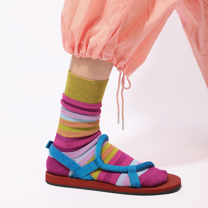 Clearance Sale: 3D Gradient Striped Caterpillar Socks, Color-Blocked Textured 3D Striped Retro Women's Slouch Socks Clearance Sale: 3D Gradient Striped Caterpillar Socks, Color-Blocked Textured 3D Striped Retro Women's Slouch Socks