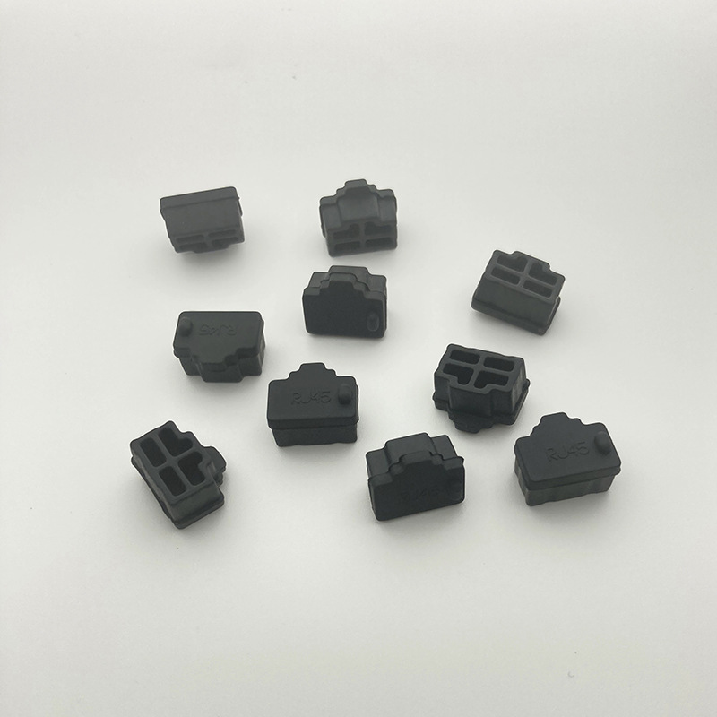Network cable port dust plug computer LAN port plug router plug switch server RJ45 electrical port Network cable port dust plug computer LAN port plug router plug switch server RJ45 electrical port