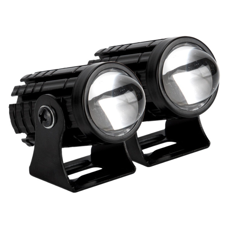 Los fabricantes de faros de la motocicleta suministran a prueba de agua pequeña pistola de acero linterna del coche eléctrico de dos colores proyector 8-80V