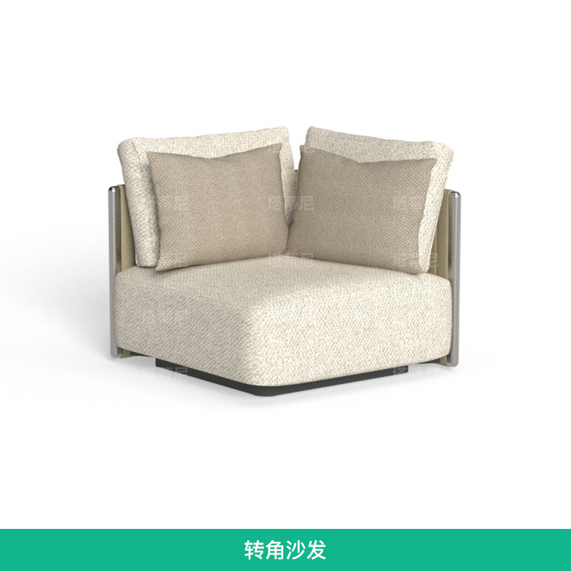 Sofá de tejido de cuerda al aire libre patio villa terraza diseñador de muebles jardín al aire libre impermeable sofá de ocio