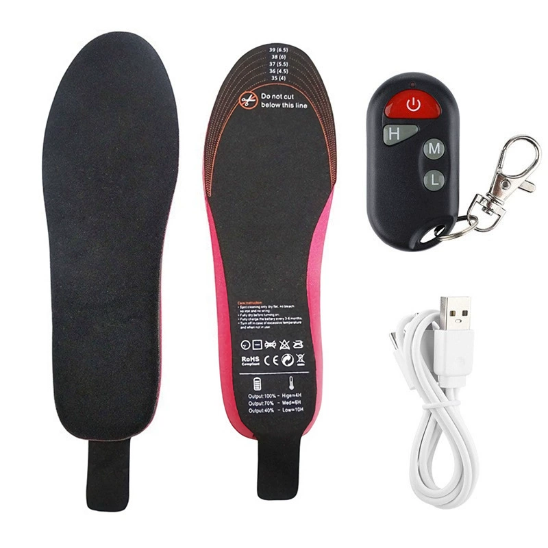 Электрическая подогреваемая стелька (Dongbaoji), USB-перезарядка, встроенный аккумулятор, размеры S/L
