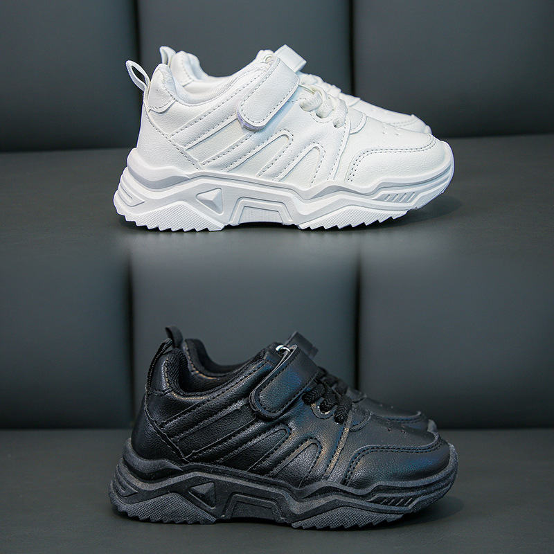 Zapatillas Deportivas Casuales para Niños de Cuero Sintético e Impermeables, Ligeras y Antideslizantes