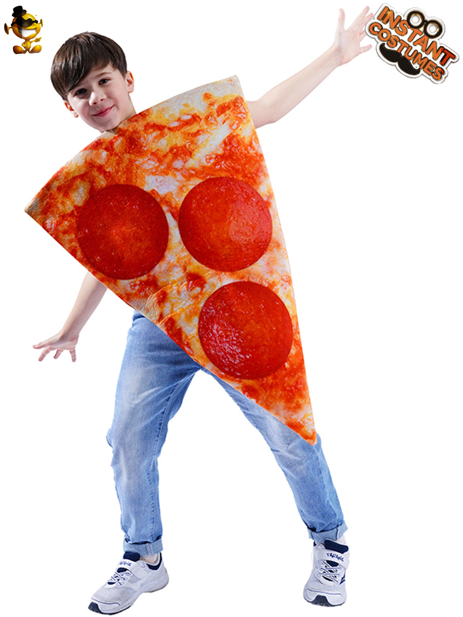 Parodia rebanadas pizza Halloween traje de los niños Cosplay partido ropa etapa traje rendimiento image 4