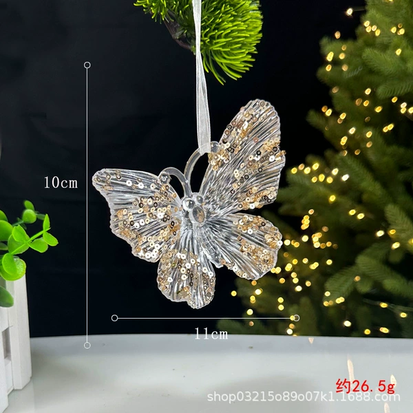 Champagne crystal butterfly