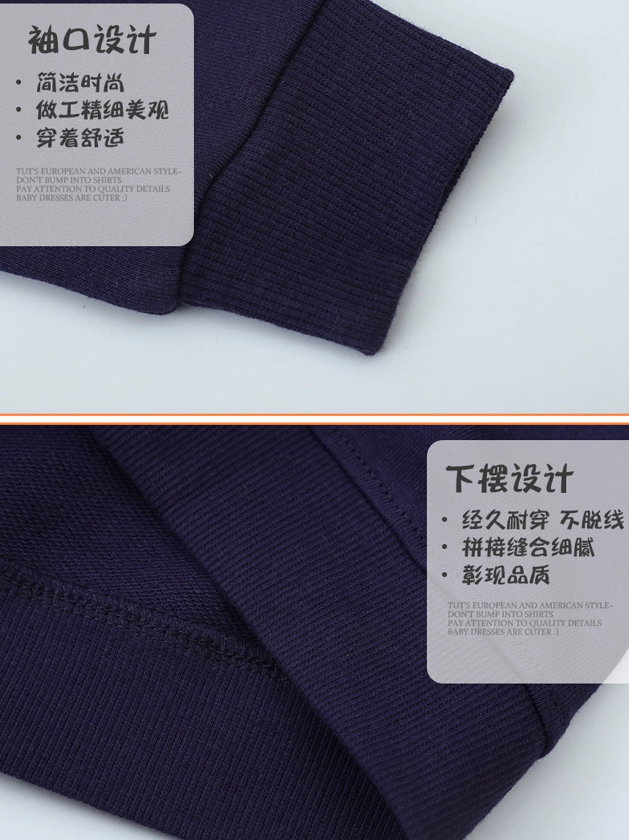 Demi-season sweatshirt for boys, round collar, European style