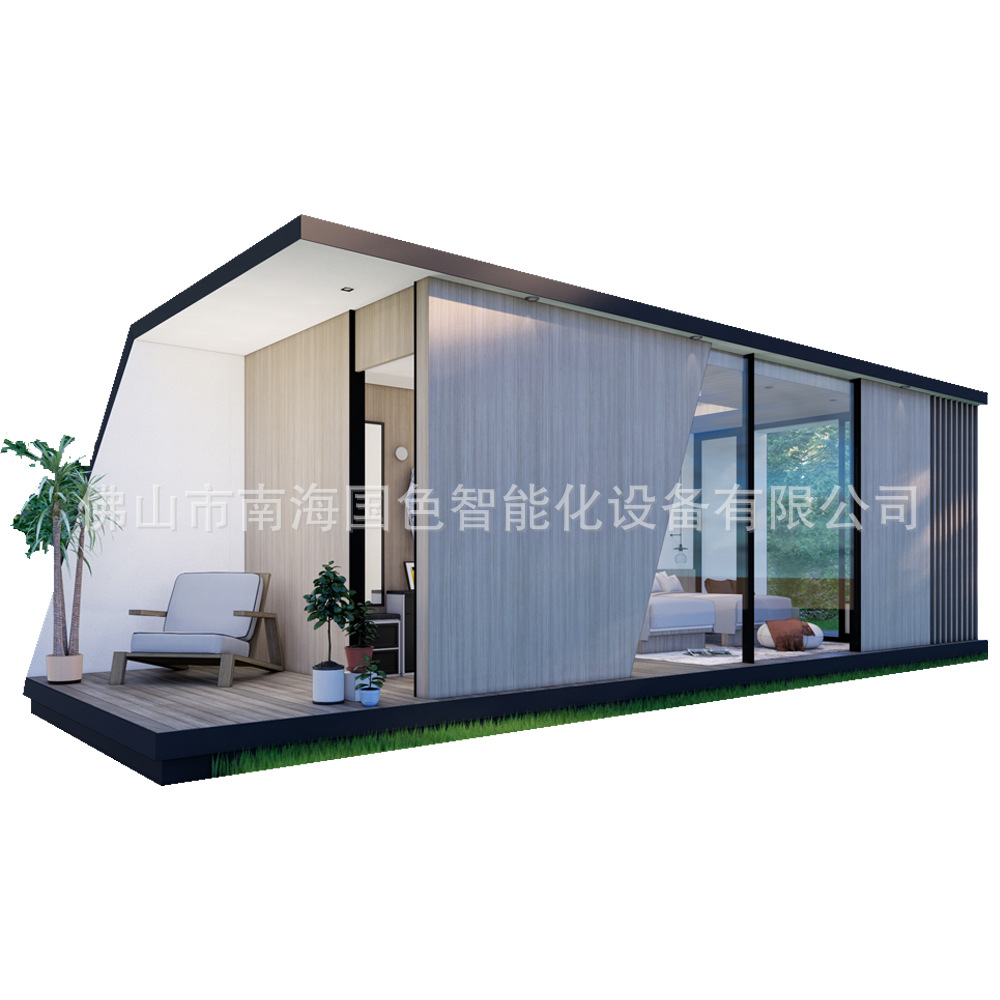 Área escénica creativa movible villa de acero ligero casa de vacaciones habitación simple sol habitación de cielo estrellado casa de huéspedes contenedor