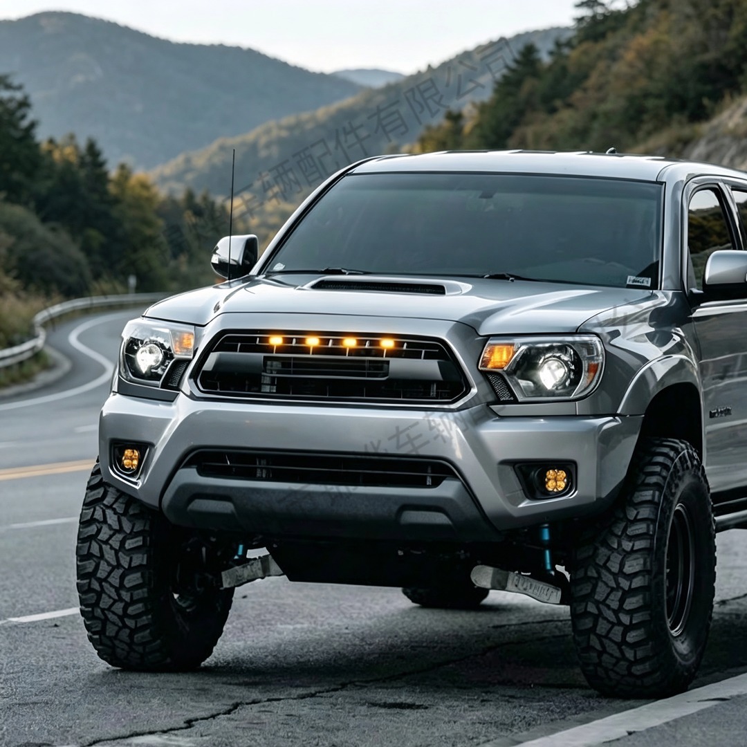 Suitable for 2012-2015 Toyota Tacoma, modified TRD style front grille decoration, made of ABS material