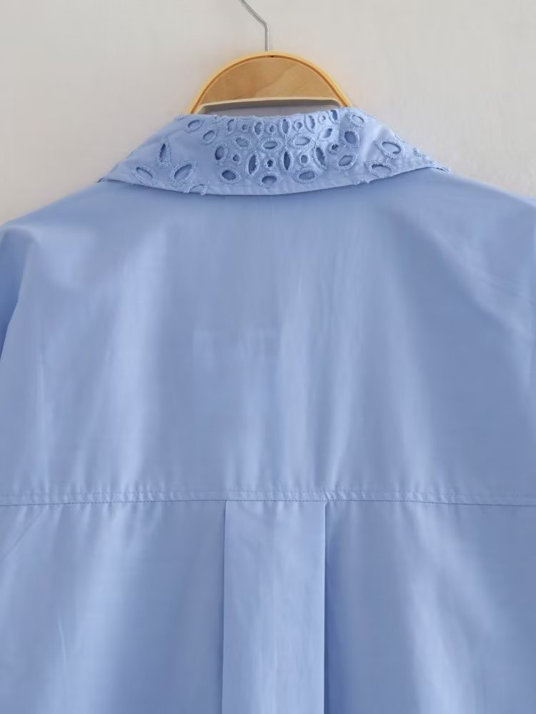 Summer, Spring Season Wholesale Women's Streetwear Solid Color Long Sleeve Printing Blouses