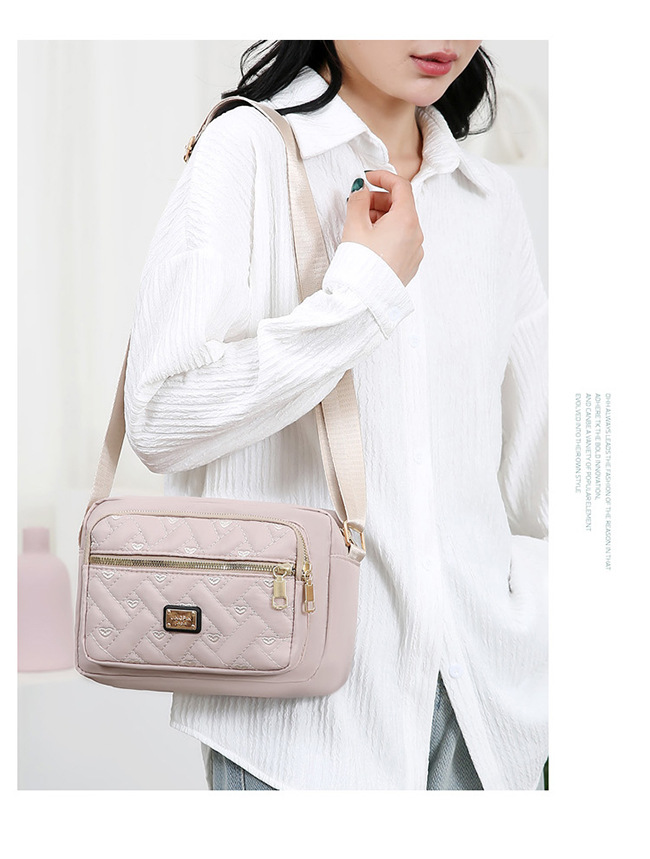 Neue Stil-Crossbody-Tasche zum Ausgehen, große Tasche für Einzelhandelstische, leichte Luxus-Kleinquadrat-Tasche, französische Kleinreisetasche, modische Oxford-Stoff-wasserdichte Geldbörse