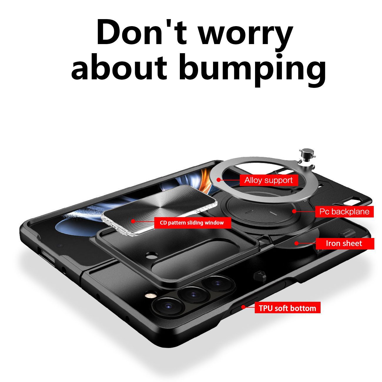 Cover magnetica per samsung z fold 5 con supporto a scomparsa_voghion.com