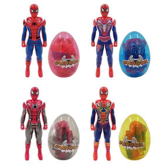 Cross-border Avengers Gashapon Toy Captain America Iron Man Spiderman Deformed Egg Toy for Children