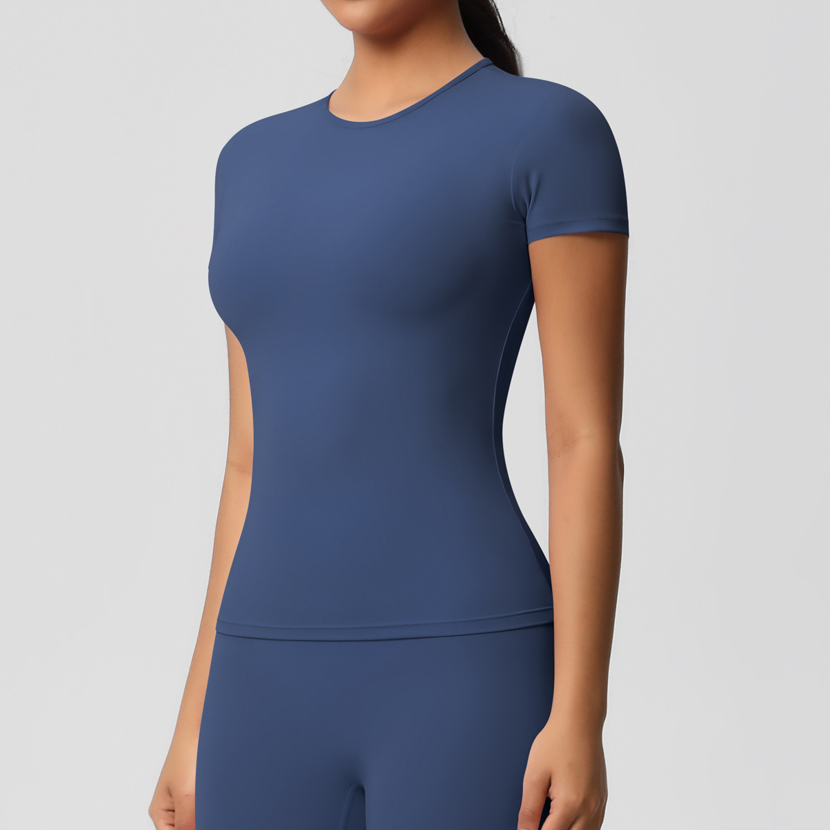 95g Weight Short Sleeve Sleeve Length Nylon, Spandex Fabric Type Regular Top Length T-shirt Tops Type Fitness, Yoga, Running Occasion Round Neck Neckline Solid Color Pattern Sport Style Style S, XL Size Sport Style Solid Color Nylon Spandex Round Neck Active Tops T-shirt 17