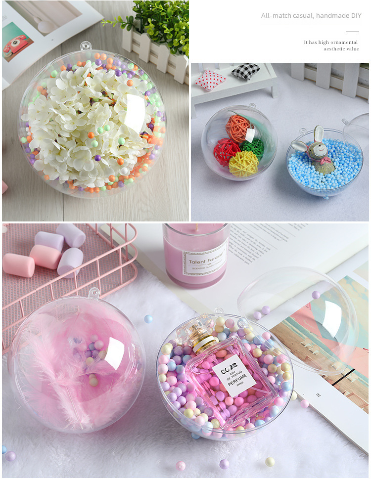 Clear Plastic Ornament Ball For Christmas Tree Decoration_voghion.com