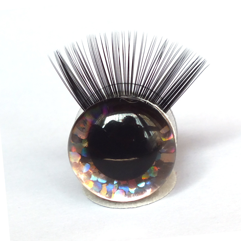 Pestañas ojos peces escalas flash accesorios de juguete seguridad Comercio Exterior ojos animales juguetes de peluche con pestañas