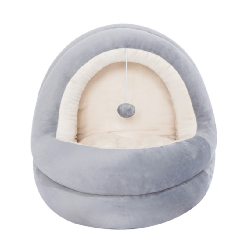 猫窝四季通用封闭式猫咪用品可洗泰迪狗窝网红宠物屋室内猫用猫床