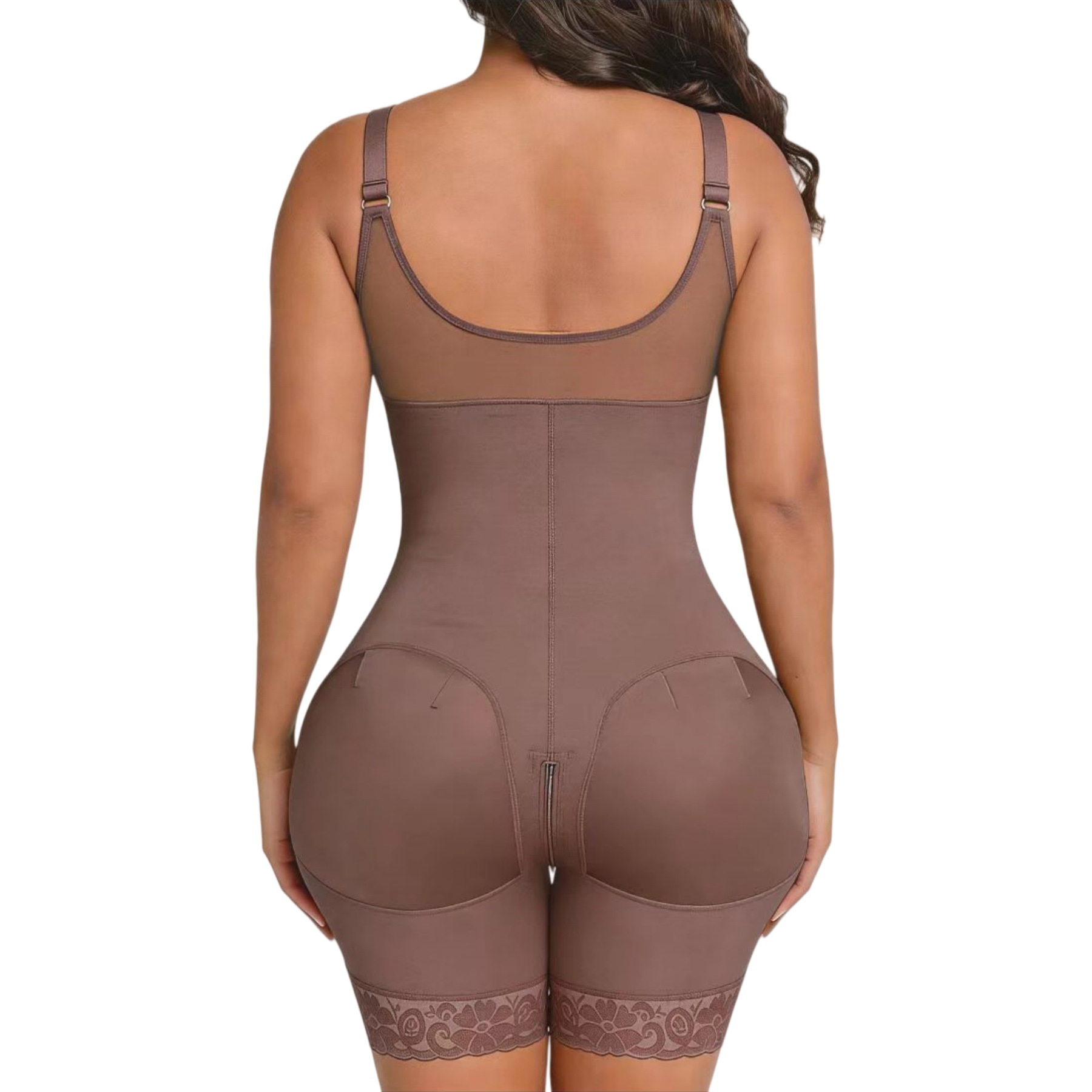 Faja Modeladora Enteriza Talla Grande de Poliéster y Nylon, Transpirable, Control de Abdomen y Levanta Glúteos image 4