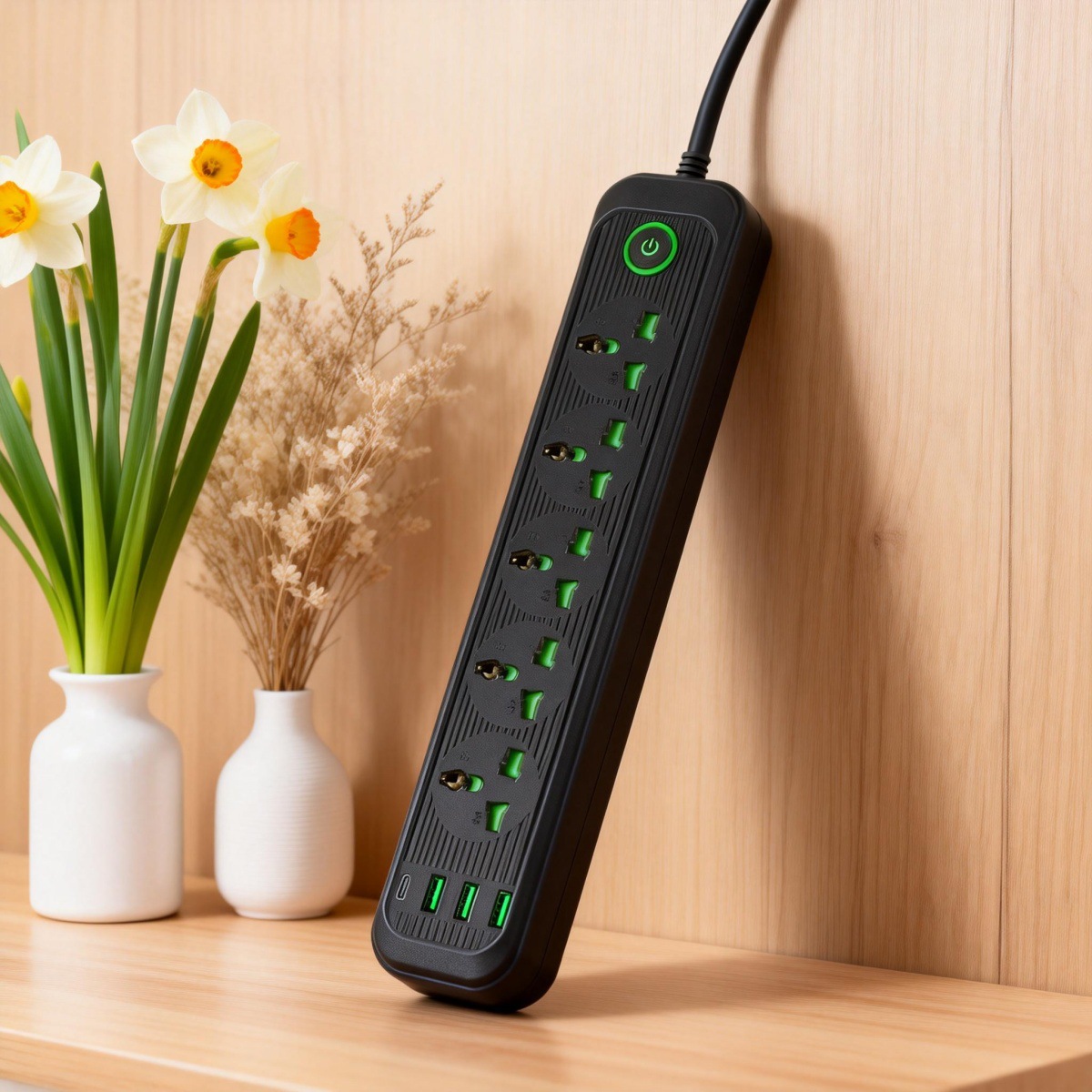 非洲中东插排插座出口排插电源拖线板带开关多功能插座多插位排插