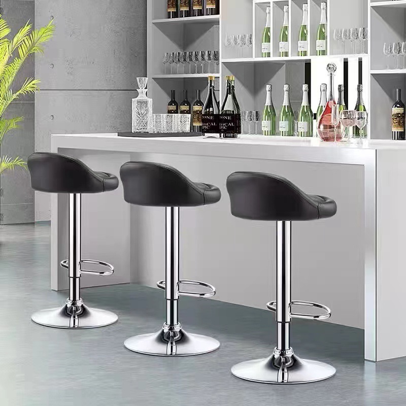 Silla de bar elevadora silla de bar giratoria respaldo taburete alto silla de belleza silla de manicura moderna silla de bar doméstica simple image 2