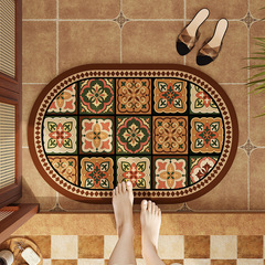 美式硅藻泥地墊吸水速干浴室防滑地墊家用衛生間門口耐髒易干腳墊