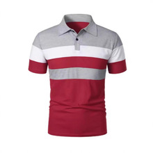 夏季奢华 Polo 衫男士 Polo 大号 T 恤 Stritching 短裤袖翻领