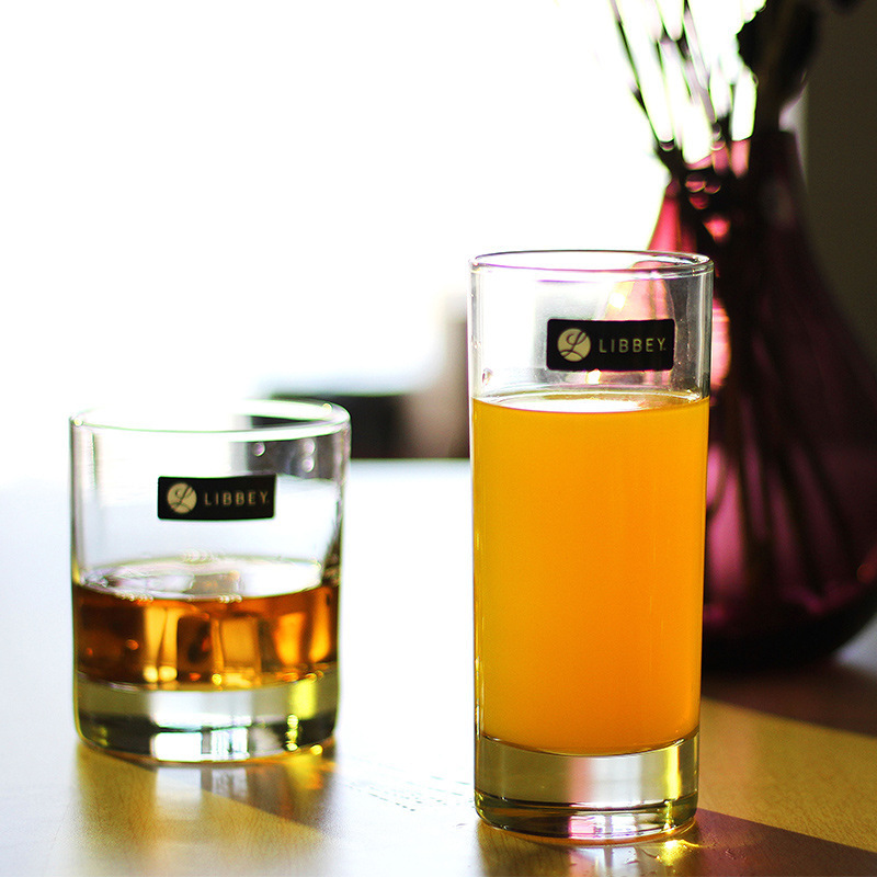 Libbey Chicago Round Straight Water Cup Glass Large Classical Cup Wave Cup Long Drink Cup Juice Cup