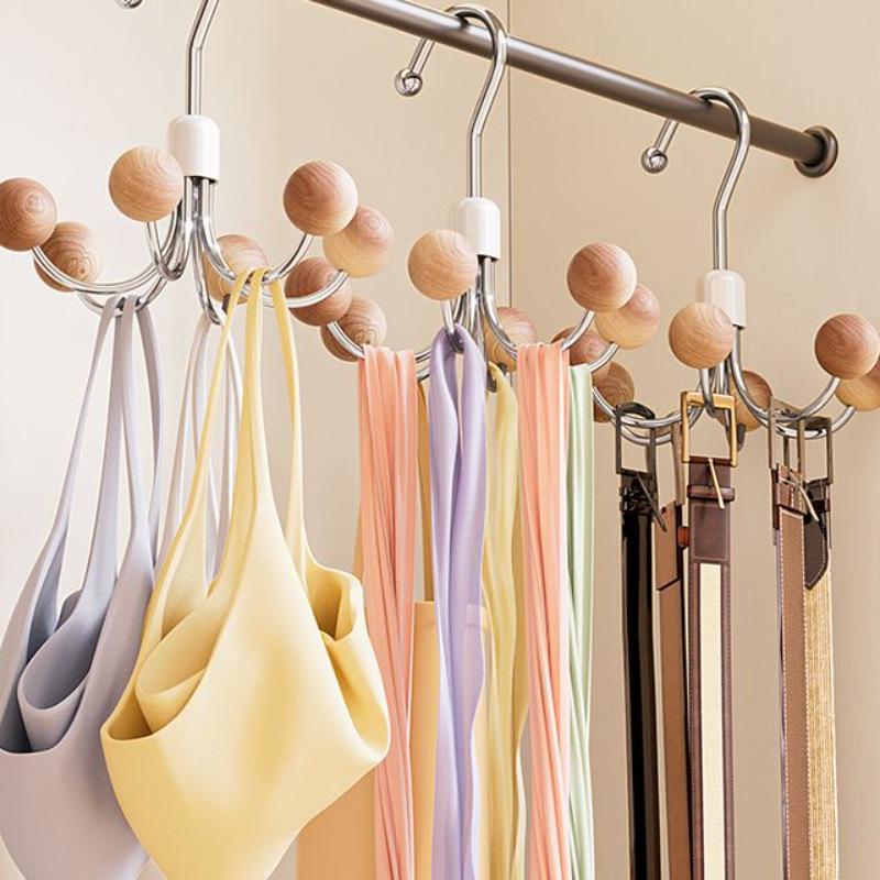 Solid Wood Underwear Storage Hanger Bra Camisole Stocking Organizer Hook Solid Wood Underwear Storage Hanger Bra Camisole Stocking Organizer Hook
