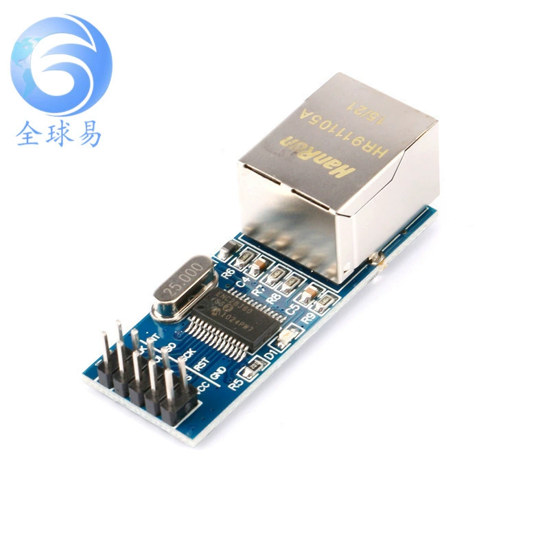 Модуль сети ENC28J60 Ethernet SPI интерфейс 51/AVR/ARM/PIC мини версия