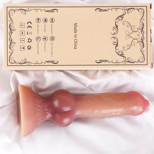 G34 Langong God Animal Organ Abnormal Double Hardness Liquid Silicone Male Condoms for Couples Sexual Products for Men and Women J