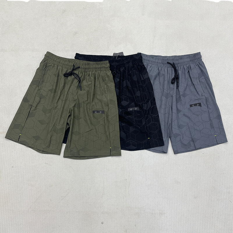 Fábrica de hombres para correr pantalones cortos de hielo rápido secado maratón de verano delgado entrenamiento de acondicionamiento físico pantalones casa al por mayor