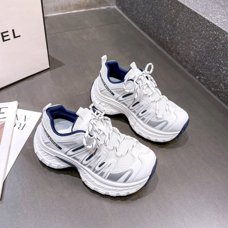 Super Popular Thick-Soled Dad Shoes for Women, Height-Increasing for Petite Individuals, 2026 New European Hot-Selling Model, Spring and Autumn Sports Casual Forrest Gump Shoes