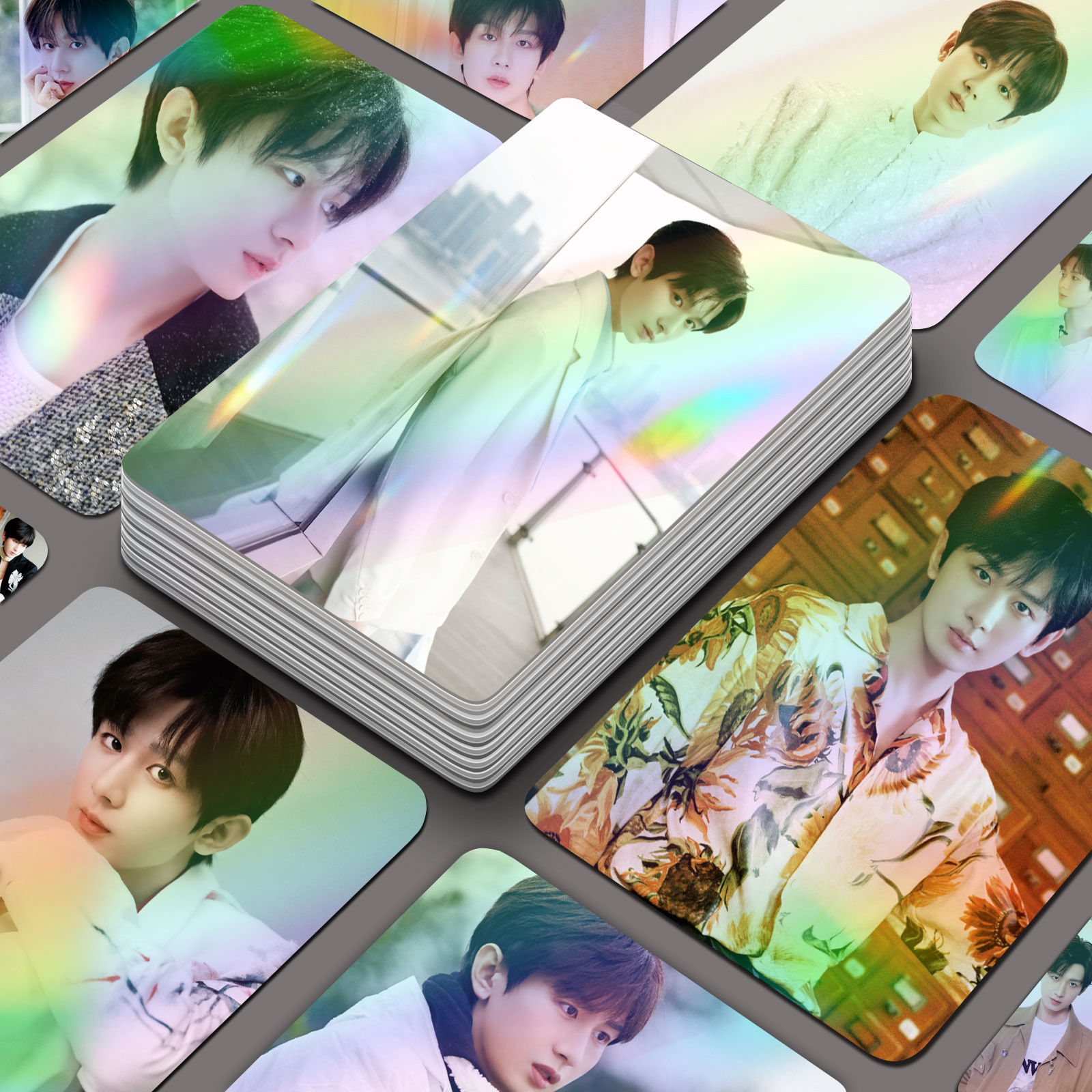 Cheng Yi Laser Mini Card Set of 55 High-Quality, Attractive Celebrity Album Photoshoot Peripheral Instant Print LOMO Cards