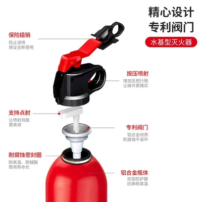 Car Fire Extinguisher Water-based: Vehicle fire extinguisher