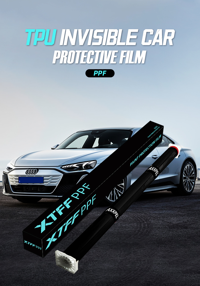 Cross-Border Wholesale Tpu Bright Black Car Cover Piano Black Full Car Paint Protective Film Repair Anti-Scratch Color Change Car Cover Film
