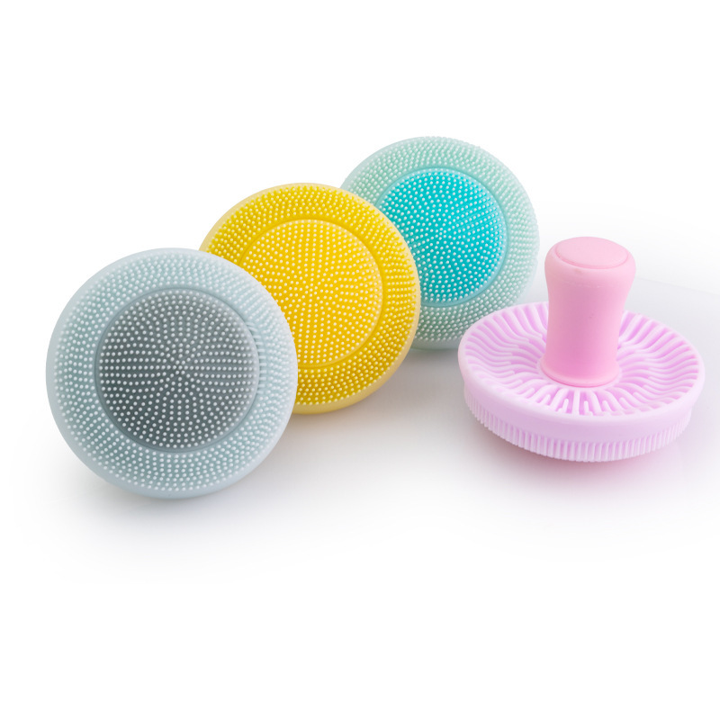New Hand-held Mushroom Face Cleansing Brush Face Cleansing Exfoliating Blackhead Cleansing Brush Silicone Mushroom Face Brush