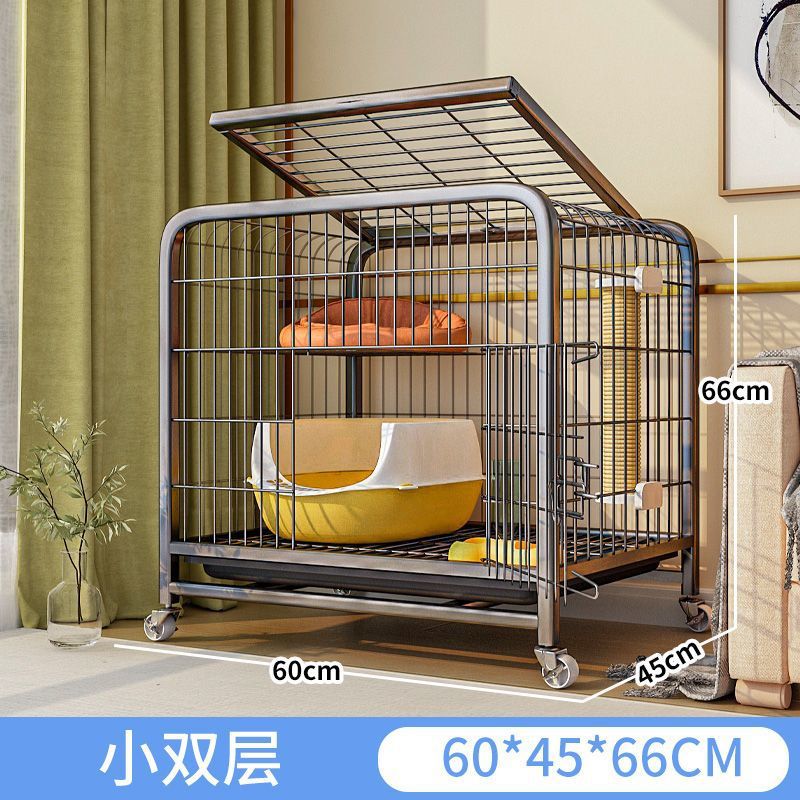 강화바퀴형/검정색 소형 더블 레이어 60*45*66cm