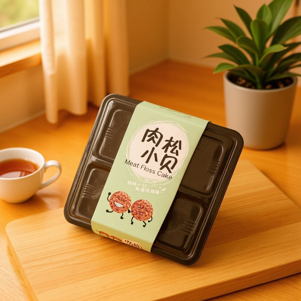 四个装吸塑包装盒蛋黄酥雪媚娘蛋糕盒4粒大号烘焙打包盒