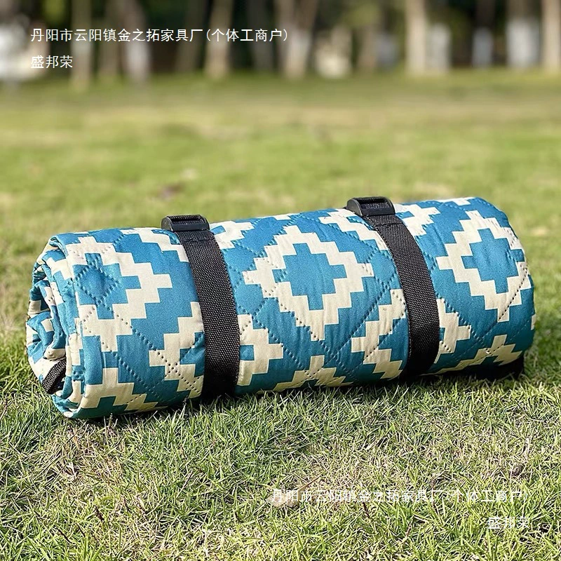 Влагостойкий коврик для пикника, утолщенный уличный коврик для пикника, весенний коврик для кемпинга, портативный коврик для пляжа, газона, водонепроницаемый ins no