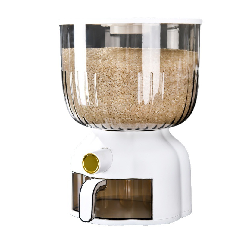 Cubo de arroz hogar a prueba de insectos a prueba de humedad sellado frasco de arroz enlatado caja de almacenamiento de arroz Cubo de calidad alimentaria Harina de gama alta