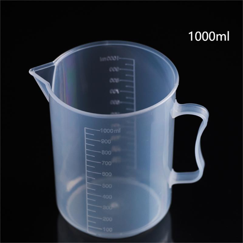 Taza de medir Taza de precipitados con asa Taza de escala doméstica de grado alimenticio Taza de medición comercial Taza de medición de plástico con escala para cocina