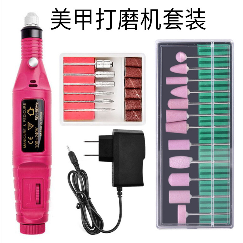 Máquina de pulir uñas máquina de pulir 12 cabezas de molienda removedor de uñas manicura peeling máquina de uñas herramienta traje