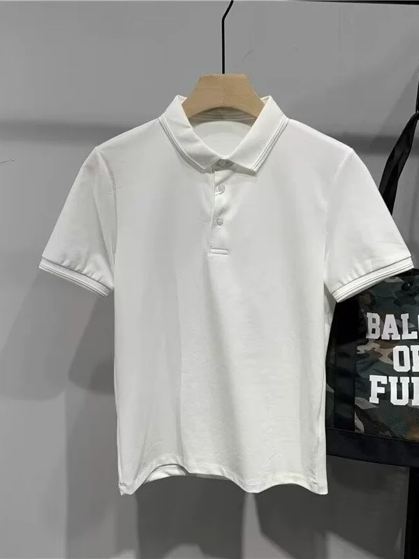 Расцветающая шелковая Polo, футболка с коротким рукавом для отдыха, комфортные рукава