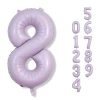 OPP, 40 дюймов, кремово-фиолетовый, цифра 8