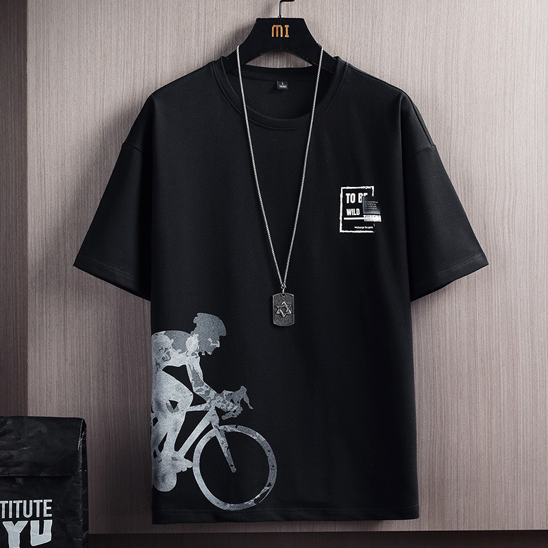 Set de seda de hielo de dos piezas, camiseta de manga corta de hombre, moda de verano, nuevos pantalones cortos casuales, baloncesto deportivo, ropa de hombre guapo