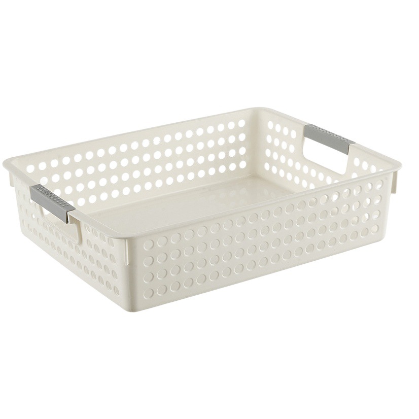 プラスチックの収納かごの卸売りのデスクトップの雑物の収納枠の幼稚園のおもちゃの収納箱の台所の間食の収納かご