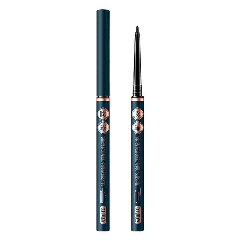 Qishimei Jingxionghuayun Eyeliner Gel Pen, Silkworm Pen, Ultra-Fine, Waterproof, Long-Lasting, Non-Smudging, Quick-Drying, Smooth Eyeliner Pen