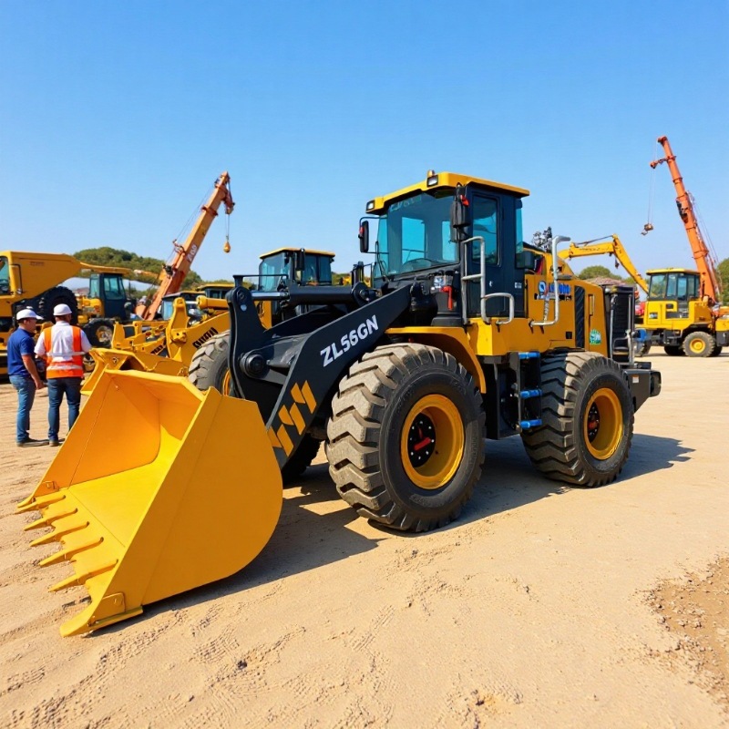 XCMG 50GN XCMG LW500KV Loader 5 toneladas de cuatro tracciones piloto manejo de pala
