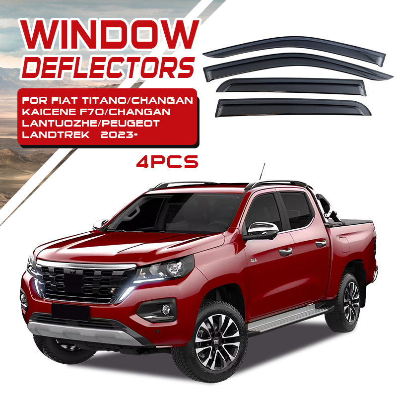Aplicable a Changan Hunter Pickup, viento y lluvia, ventana, cejas de lluvia, vista especial, protector de lluvia de la ventana F70 image 10