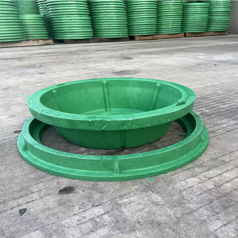 复合树脂井盖 草盆井下沉式PE绿化带草坪方形SMC片料井盖